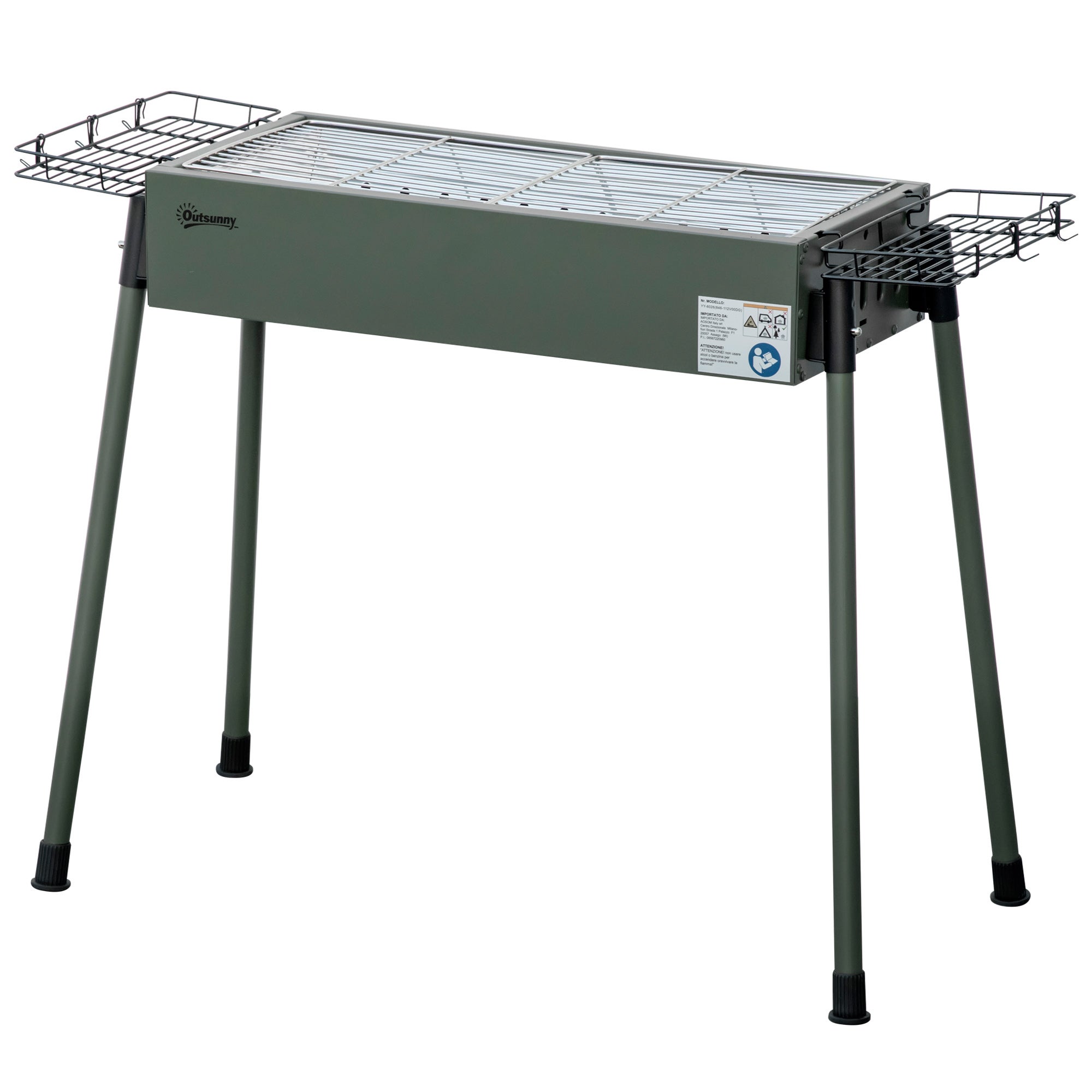 Barbecue Grill A Carbonella BBQ Da Giardino Picnic Balcone Terrazzo Con