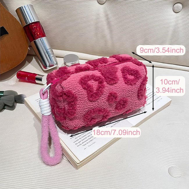 Borsa Da Toilette Da Viaggio Sospesa Rosa – Organizer In PVC Con Gancio, Capiente 28x99cm
