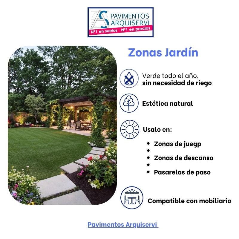 Arquiservi - Relva Caribe 35mm / Rolo 1x5m (5m²) Alta Densidade, Natural e Fácil de Instalar para Jardim, Terraço e Piscina - 7
