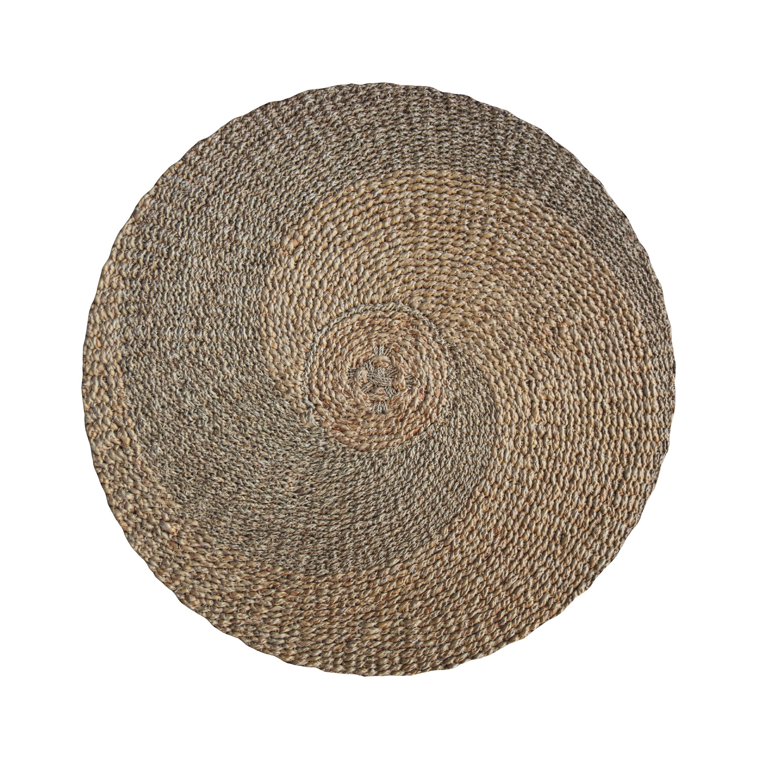 Plateau rond en osier naturel avec anses (28x5.5 cm - Naturel Plateau rond en osier naturel avec anses (28x5.5 cm - Naturel