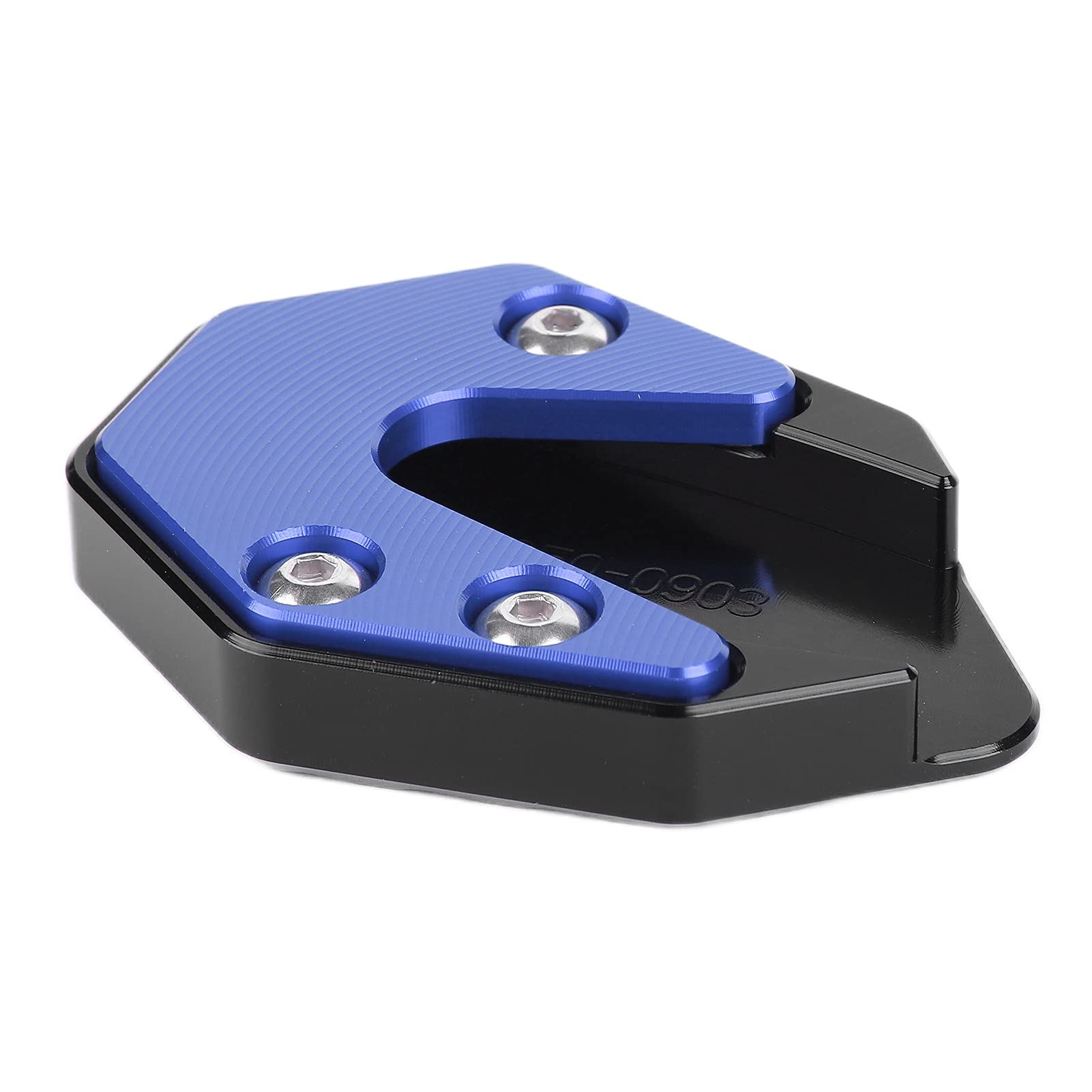 Plaque Extension Béquille Latérale Moto Alliage Aluminium - Protection Sol Rouge