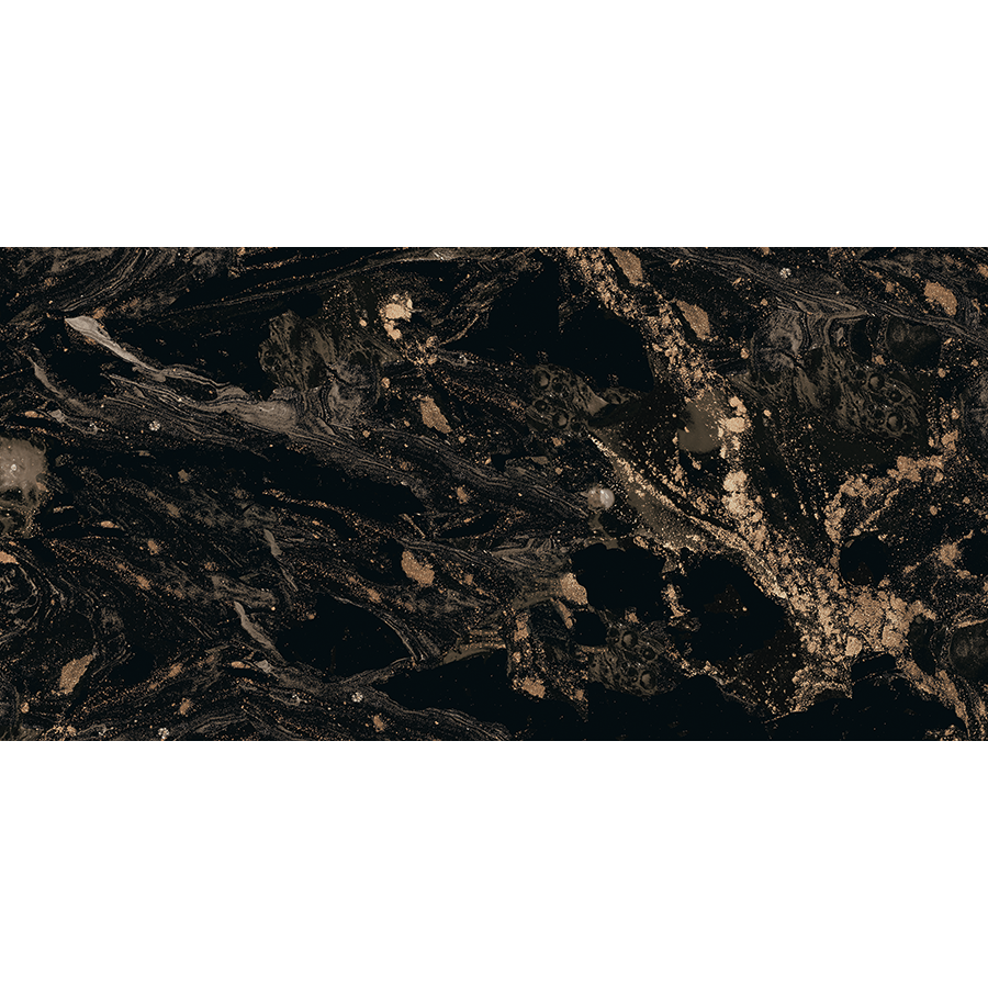 Carrelage sol / mur effet marbre noir MAGNIFIQUE BLACK l.60 x L.120 cm Brillant LIMCARO - 8