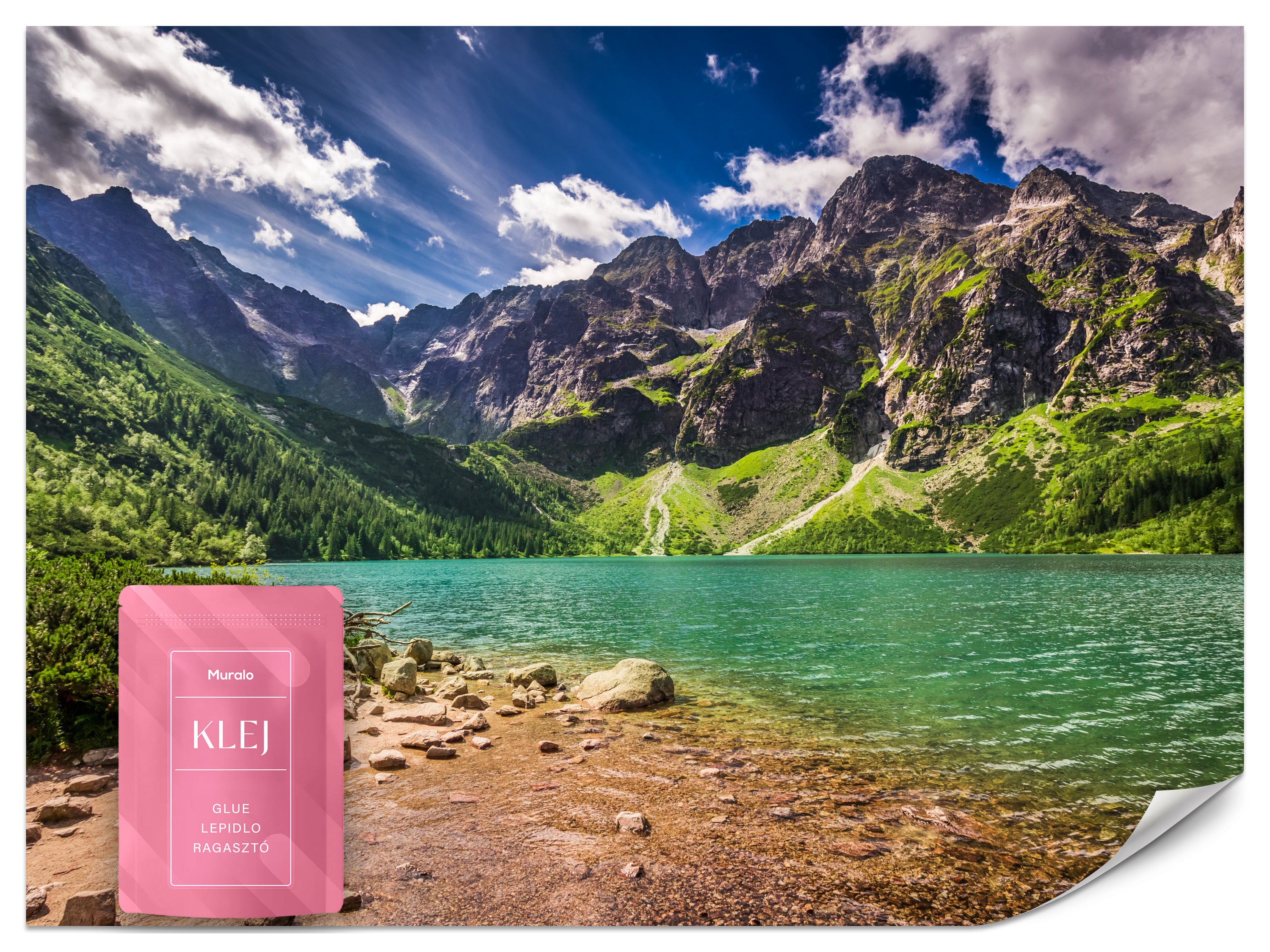 FOTOTAPETA DO SALONU SYPIALNI MORSKIE OKO TATRY ZAKOPANE KRAJOBRAZ 200x140