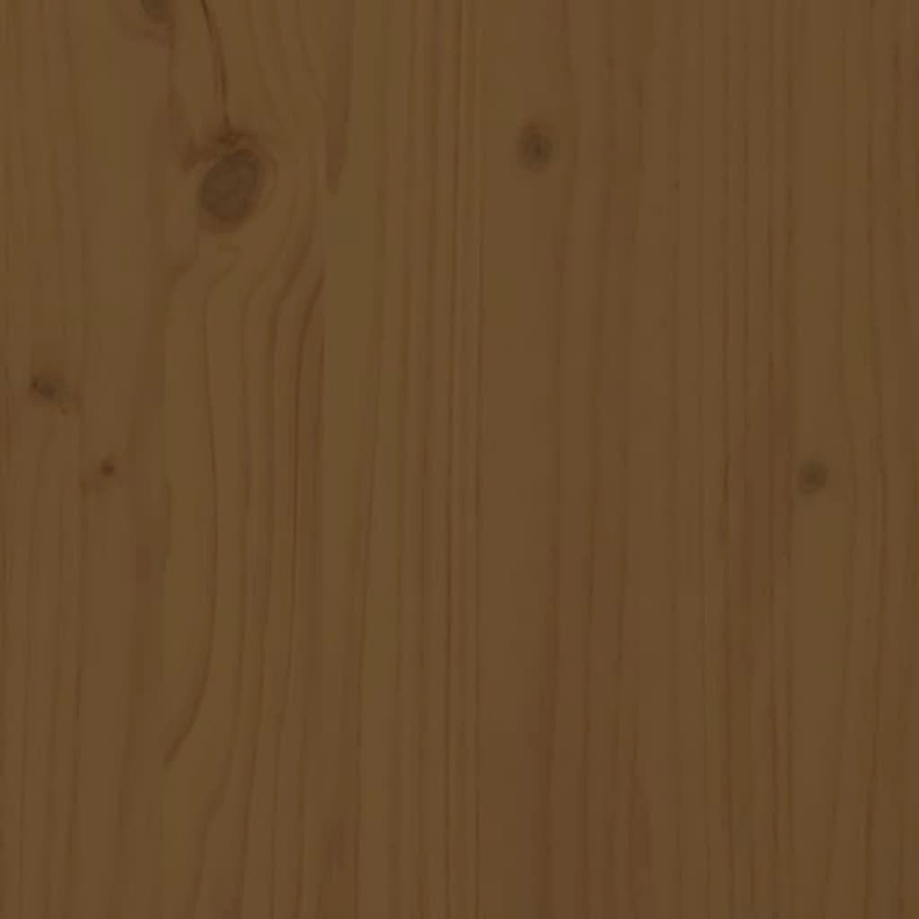 Maison Exclusive - Armario de pared madera maciza de pino marrón miel 30x30x60 cm - 9