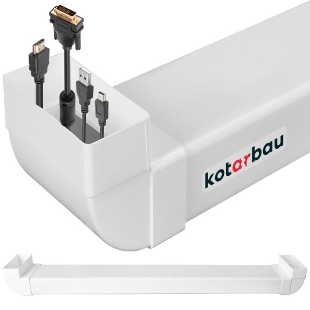 Kanał telewizyjny 110x55 mm - Podtynkowy przepust kablowy do telewizora 112 cm - KOTARBAU