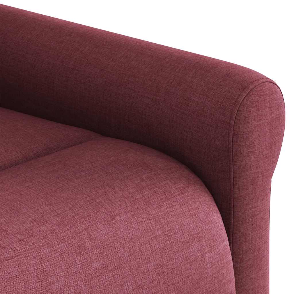 Fauteuil de télévision | Fauteuil inclinable Rouge bordeaux Tissu CFW498807 - 8