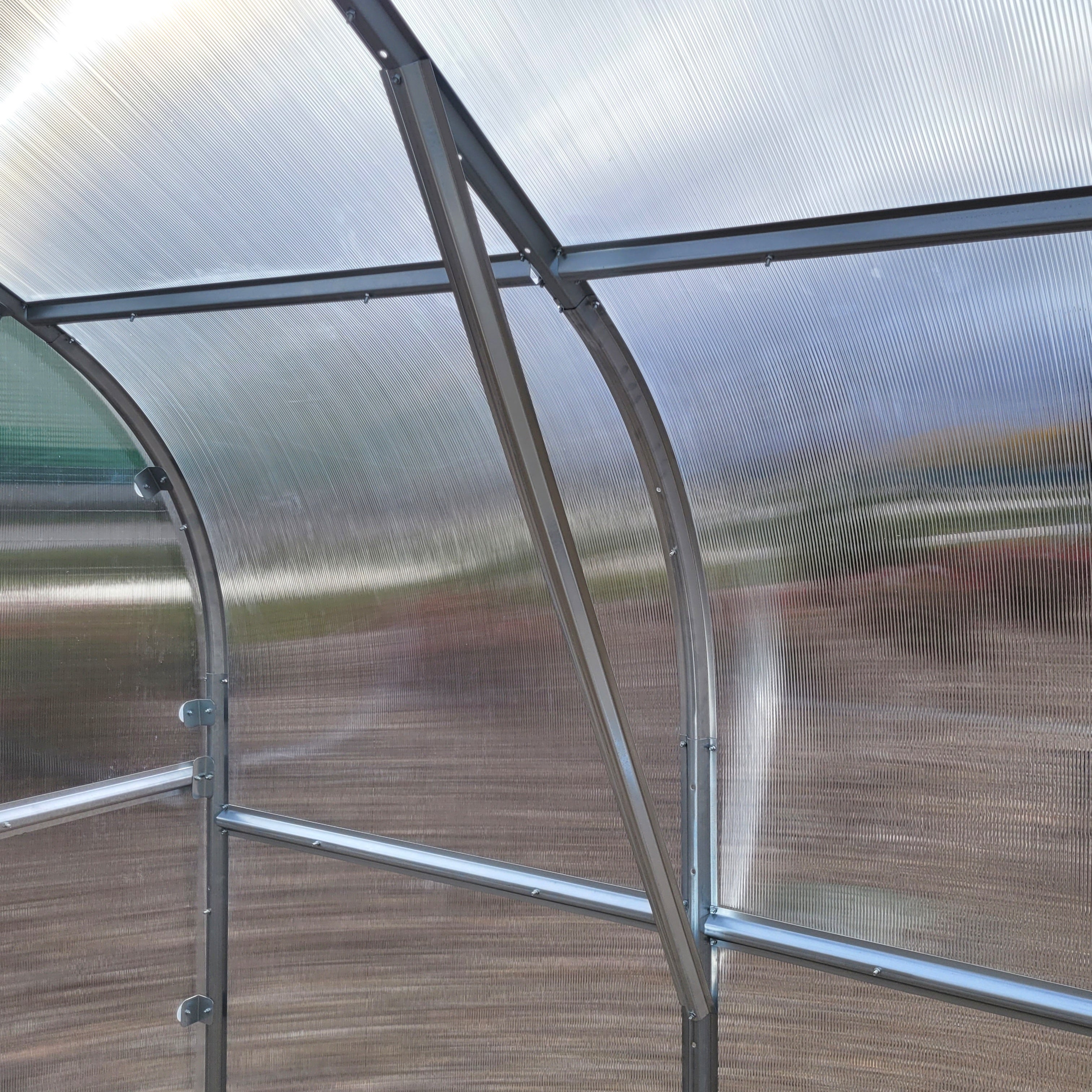 Serre de jardin KLASIKA*DROP 10m2, 2,5m x 4m, 4 mm avec revêtement en polycarbonate - 5