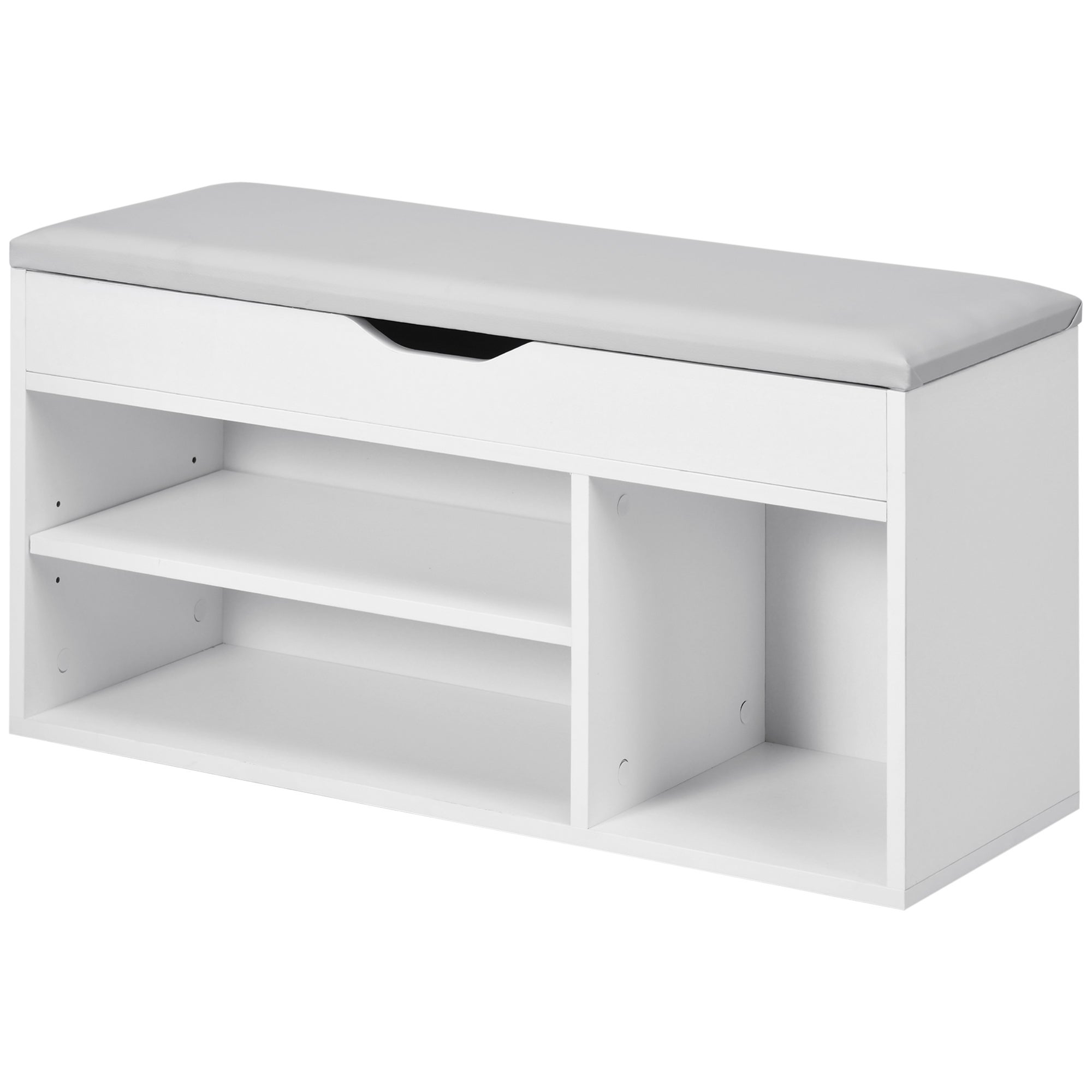 Homcom Dulap Pantofi Compact – Banca & Compartimente | Aosom Romania