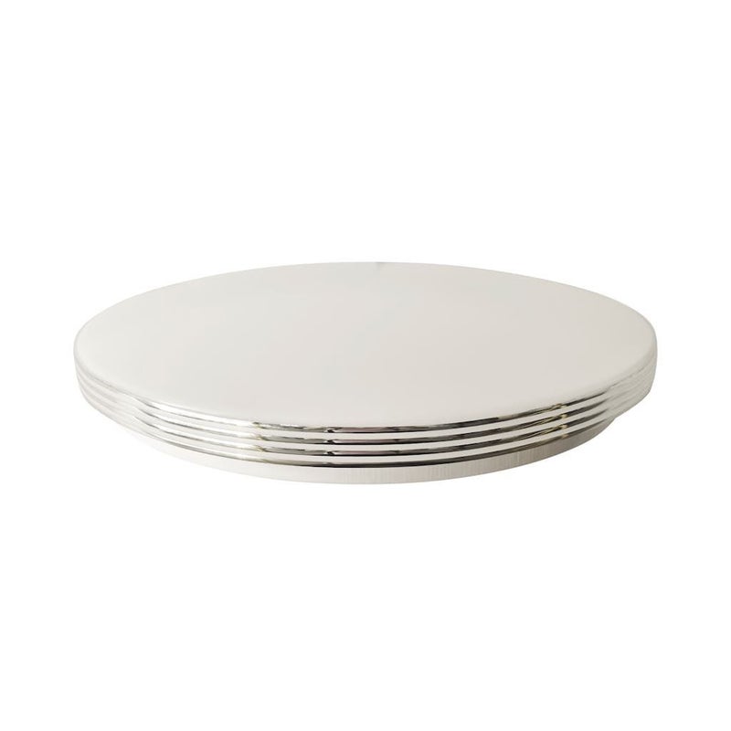 Plafon Bravo okrągły biały chromowany LED 20W 4000K wym: 6 x 39 cm IP44 metal Milagro