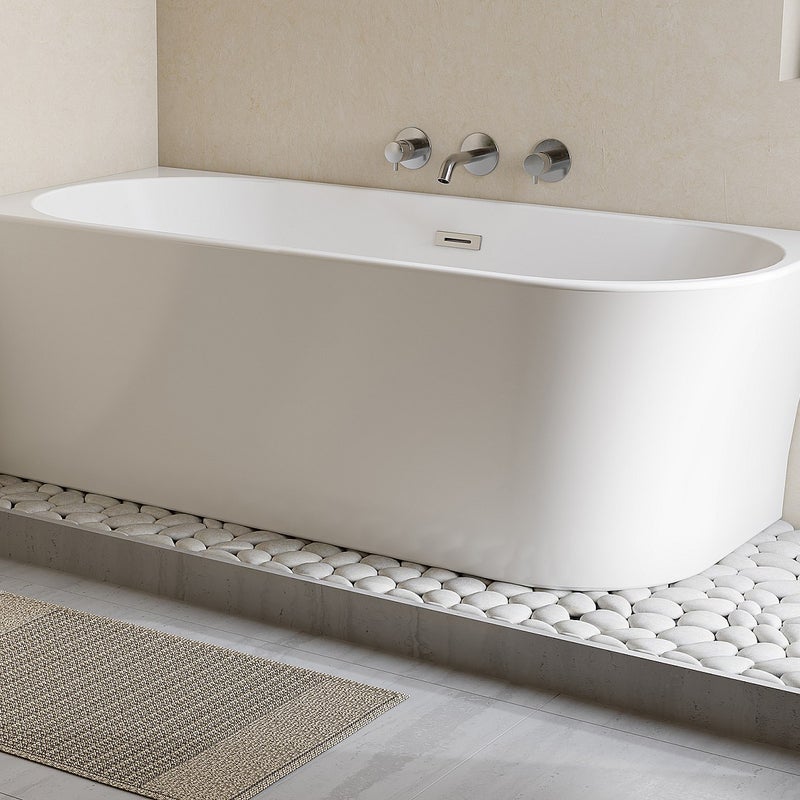 Wanna narożna - 228 l - 170 x 75 x 59 cm - Biała - Akryl - Lewostronna - PONTICOLA