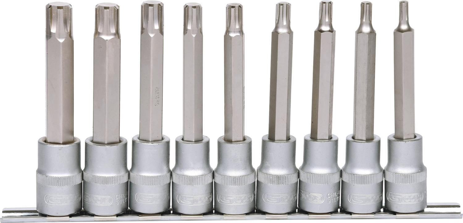 KS TOOLS 1/2" Zestaw nasadek RIBE 9cz. M5-M14 - 911.1335
