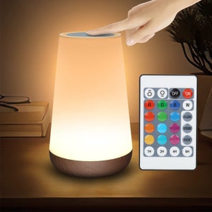 Touch ricaricabile a batteria 3 temperature a colori lampada da parete dimmerabi