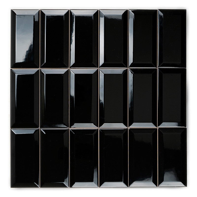 Biseau Noir Brillant 7,5x15 - 2