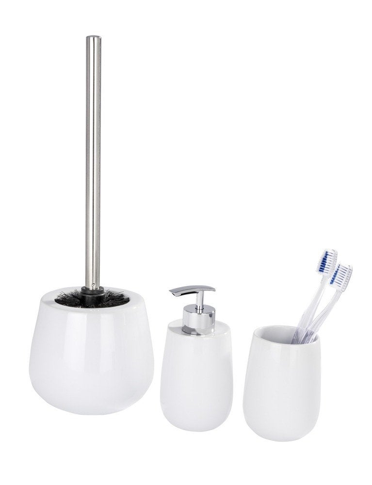 Brosse conteneur MALTA BLANC + brosse WC, WENKO, WENKO - 4