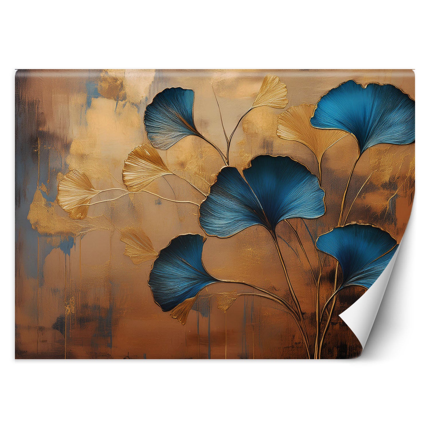 Fototapeta, Kwiaty Ginko Botanika Art Deco 300x210