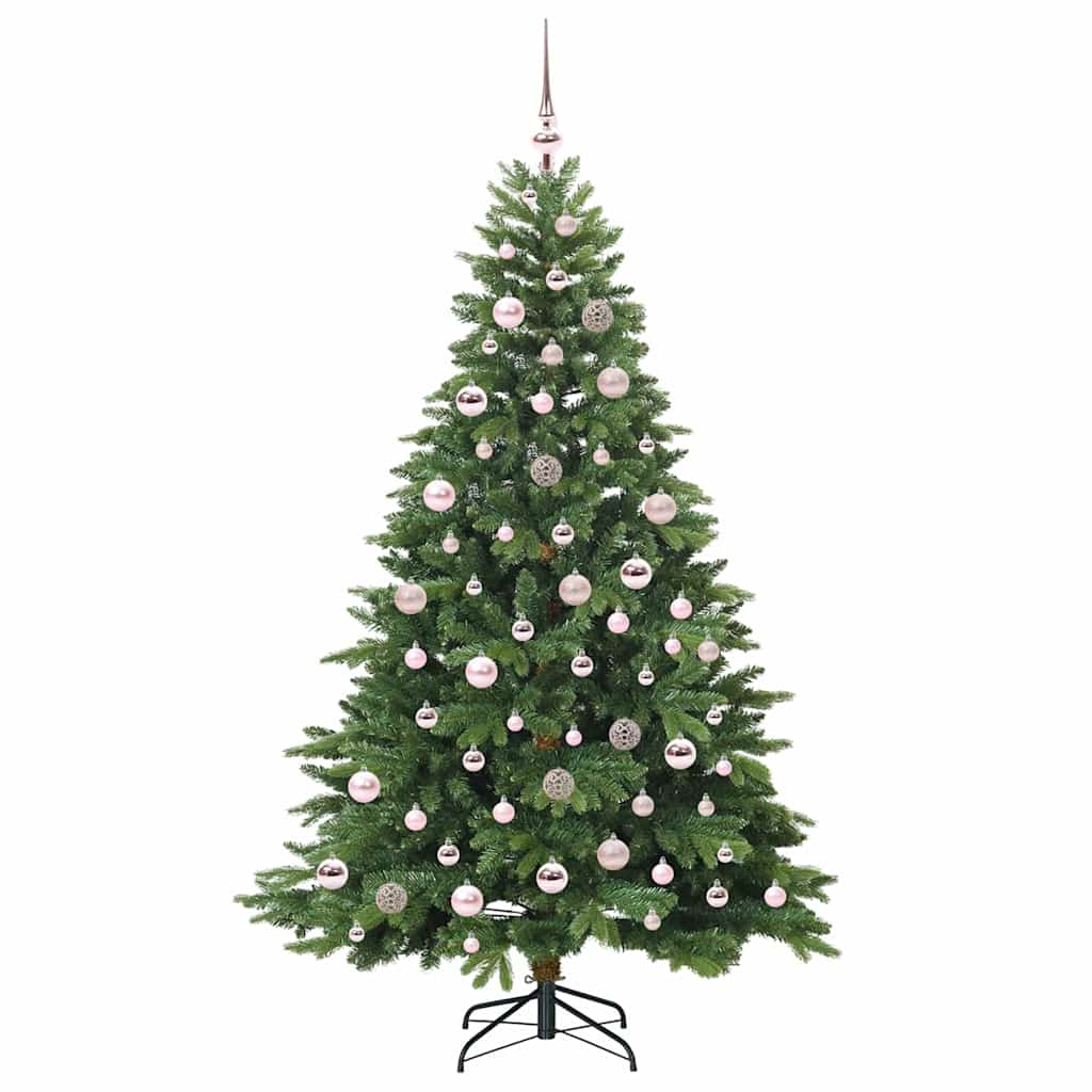 Sapin de Noël | Arbre de Noël artificiel avec 300 LED Vert 180 cm PE et PVC - 4