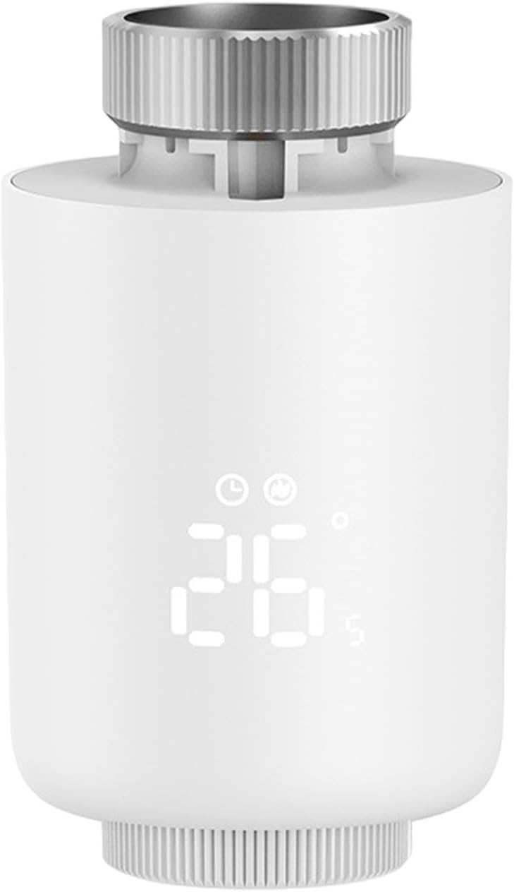 Inteligentny zawór grzejnikowy, 1 sztuka, termostatyczna kontrola temperatury, termostat domowy, aplikacja mobilna do sterowania temperaturą