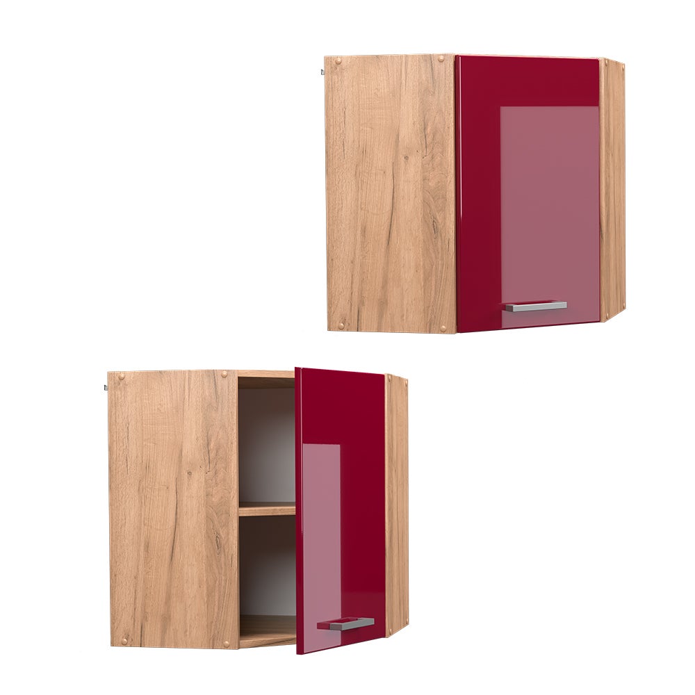 Vicco Elément haut de cuisine R-Line, Rouge brillant, 57cm - 5