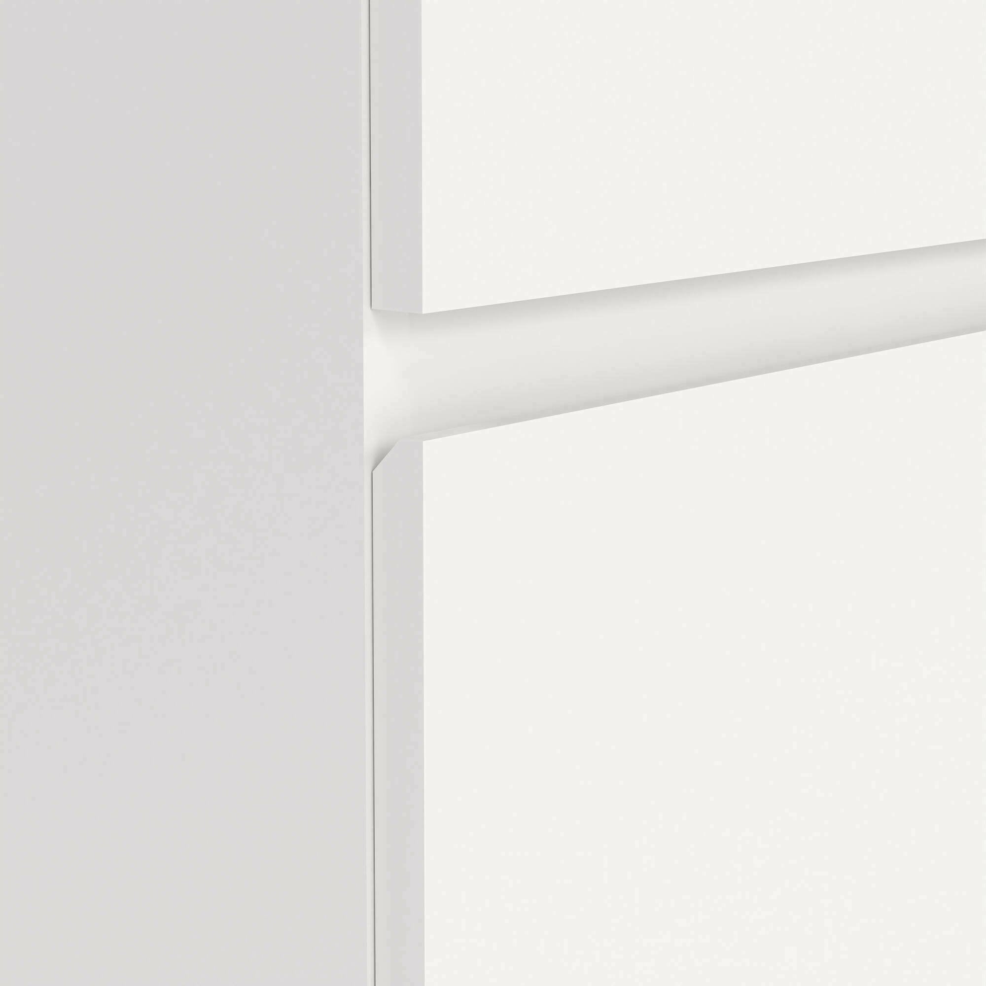 Commode Aski, Commode polyvalente, Commode de chambre, Meuble avec tiroirs, 77x40 h84 cm, Blanc - 5