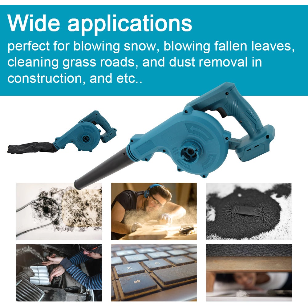 Spazzaneve elettrico a batteria ad alta potenza, dotato di lame in piombo, velocità regolabile e funzione di rimozione della polvere - 4
