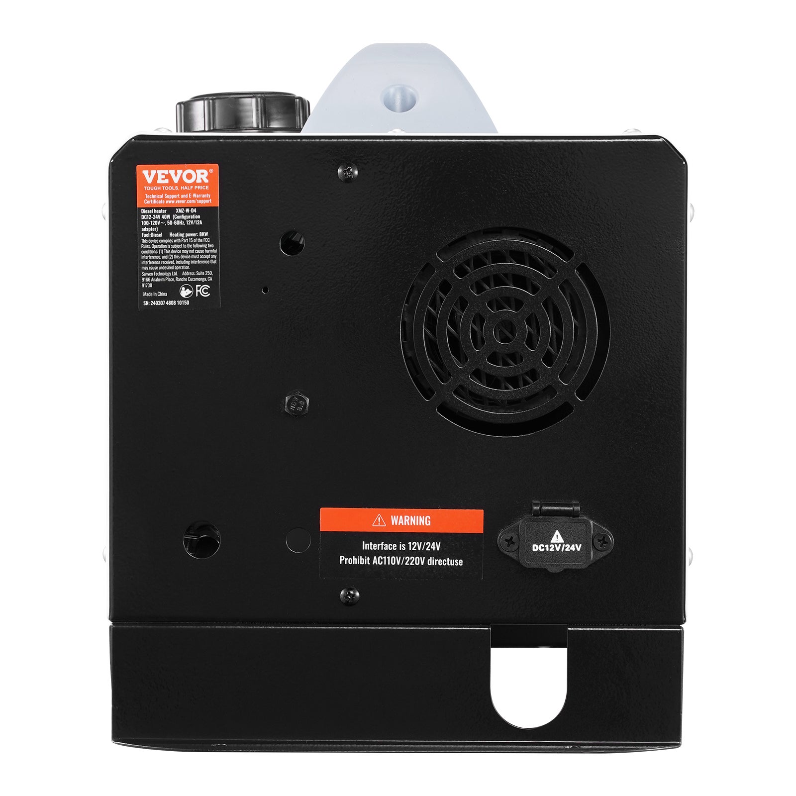 Chauffage Diesel Tout-en-Un 5-8 kW,VEVOR Réchauffeur d'Air Diesel 8 à 36 ℃ Réglable,avec Télécommande Écran LCD,Faible Consommation de Carburant - 9