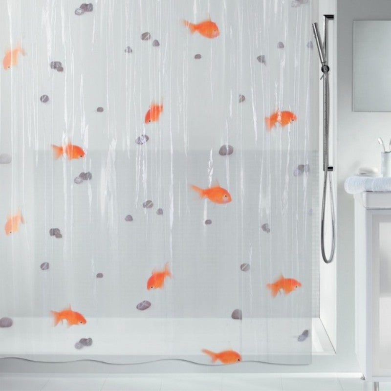 Tenda Doccia 3D Squalo E Pesci | 180x180 Cm Impermeabile In Poliestere | Allegra E Resistente Alla Muffa - 2