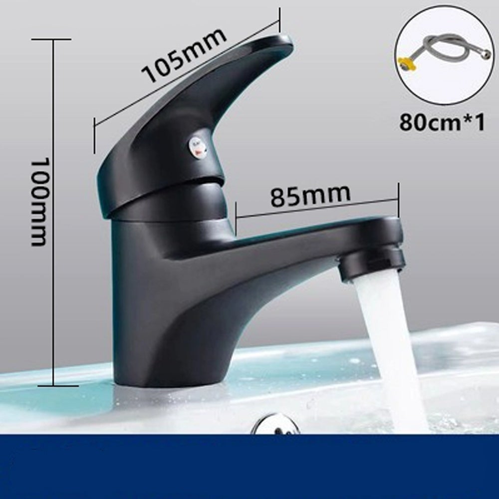 Grifo mezclador para lavabo de baño con caño bajo, grifo completo