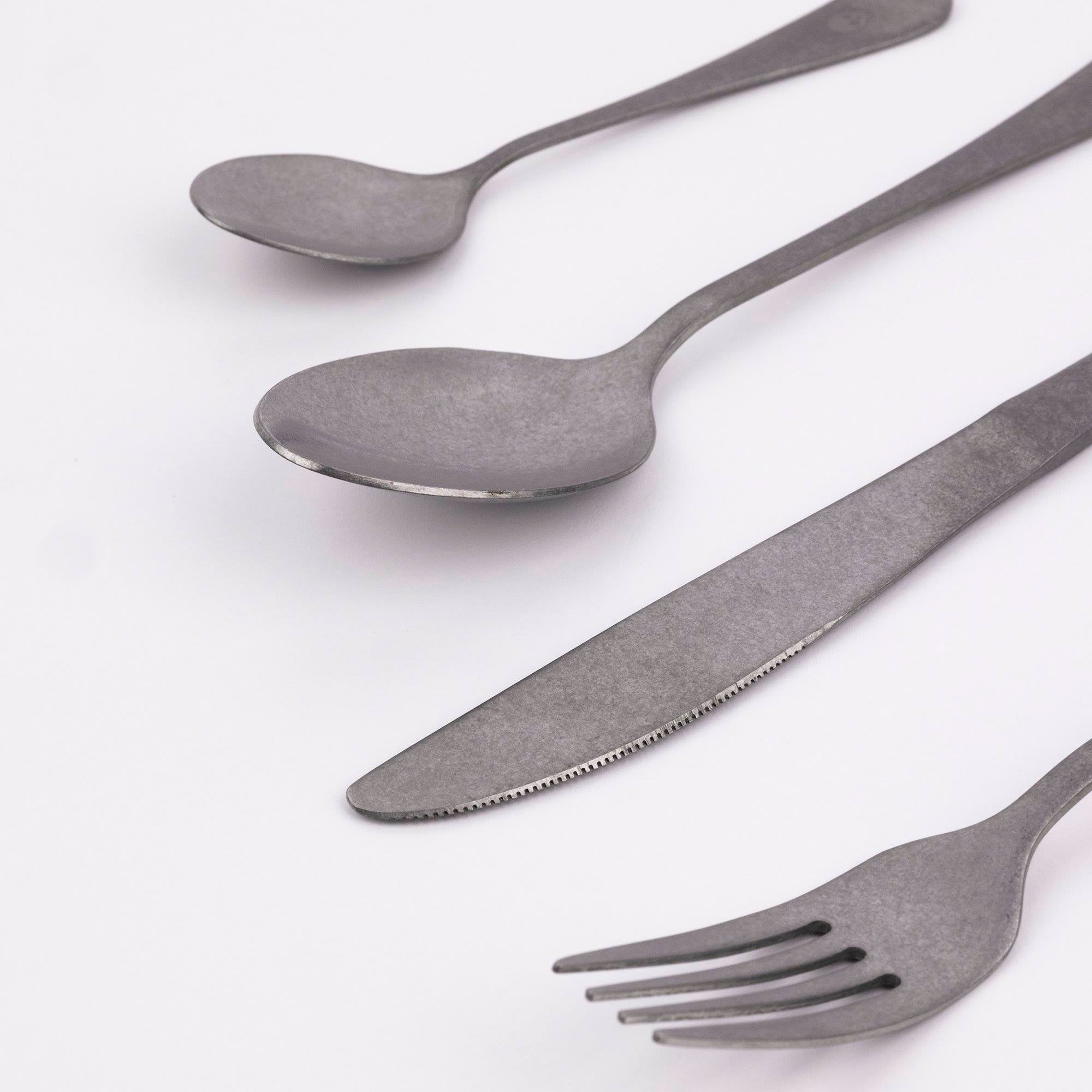 SCALPERS HOME Set de 32pc de cubertería en acero inoxidable, color gris /plata - 3