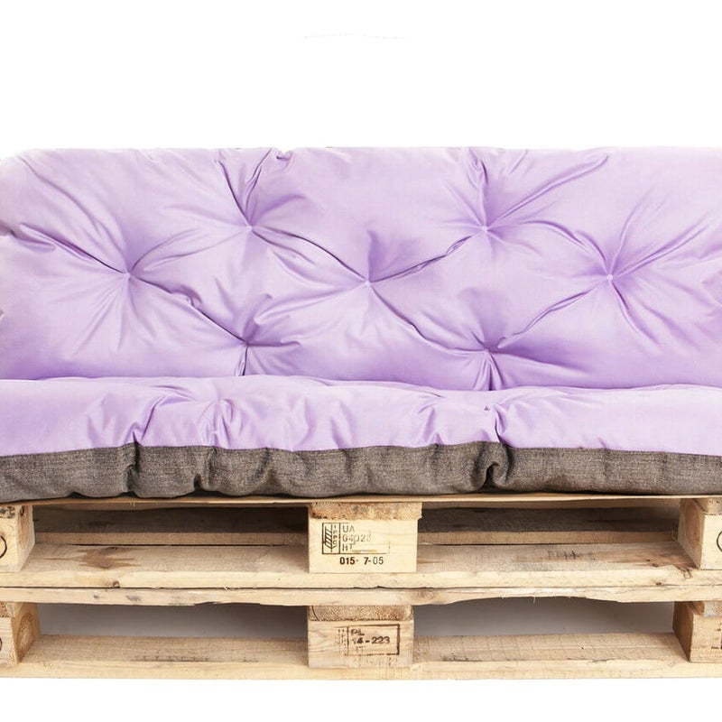 Poduszka ogrodowa na paletę 120x60x50cm poduszka na meble ogrodowe fioletowa, poduszka na balkon taras, poducha ogrodowa na meble z palet