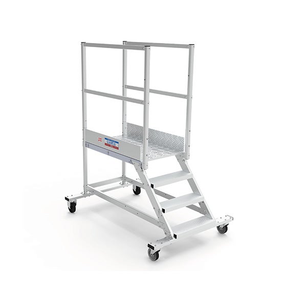 Plateforme roulante 4 marches - Hauteur max. de travail 2.80m - PTF104-GD