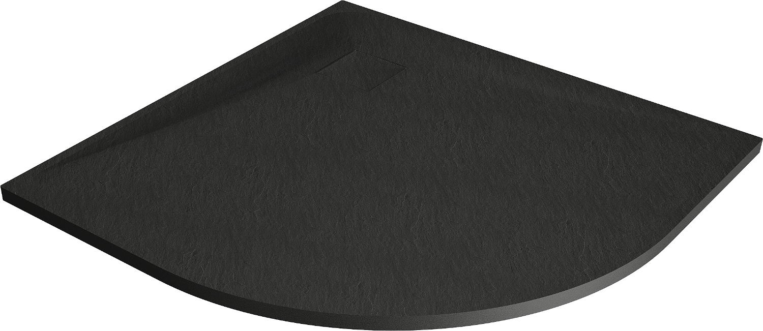 Mexen Bert brodzik półokrągły SMC 90 x 90 cm, czarny - 4KR709090