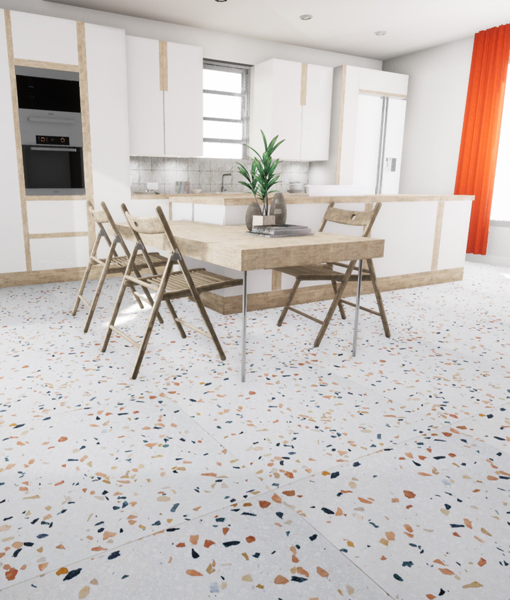 Terrazzo véritable pleine masse MILANO 60x60 cm - C 534 - 4