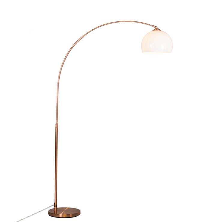 Lampadaire En Arc Pour Salon, Lampe Sur Pied Moderne Avec Base En Marbre, 3 Températures De Couleur, Lampadaire à Intensité Variable Avec Abat-jour