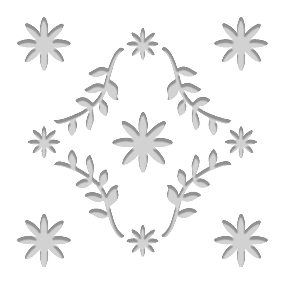 18 Stencil Floreali Per Pittura - Maschere Riusabili In PET Per Decorazioni Pareti, Mobili, Tela - Dimensioni 15x7,5 Cm