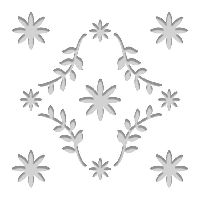 18 Stencil Floreali Per Pittura - Maschere Riusabili In PET Per Decorazioni Pareti, Mobili, Tela - Dimensioni 15x7,5 Cm