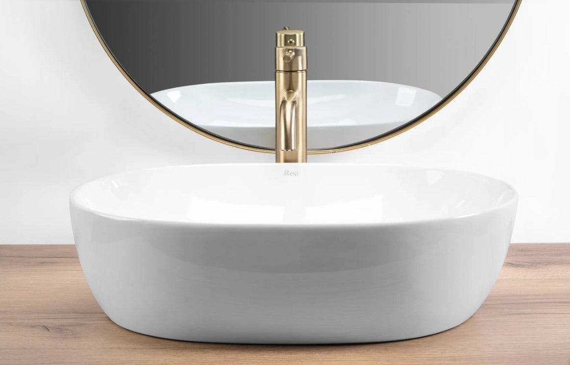 Umywalka Nablatowa Rea Lisa Biały 49 X 35 - 3