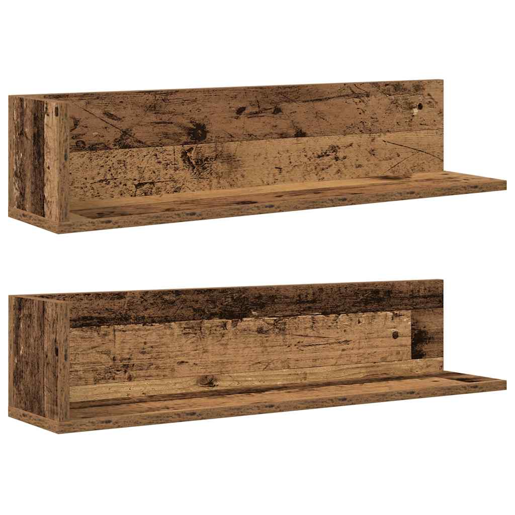 Lot De 2 Étagères Murales Miniatures En Bois Pour Maison De Poupée Échelle 1:12 - Décoration Réaliste