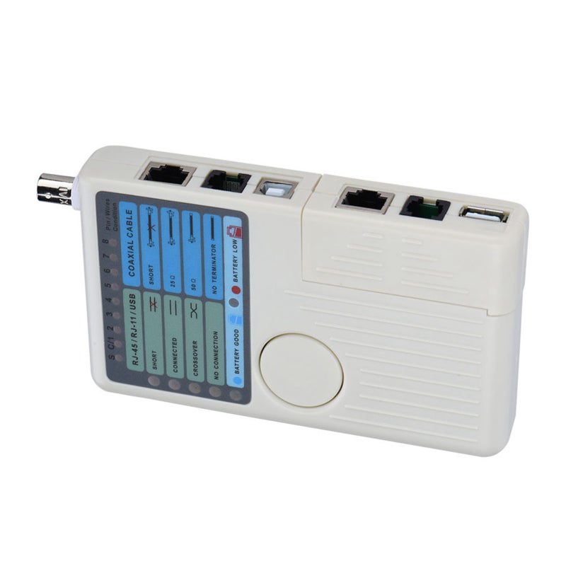 Testeur de réseau RJ45 / RJ11 / USB / BNC et détecteur de câbles LAN - 8