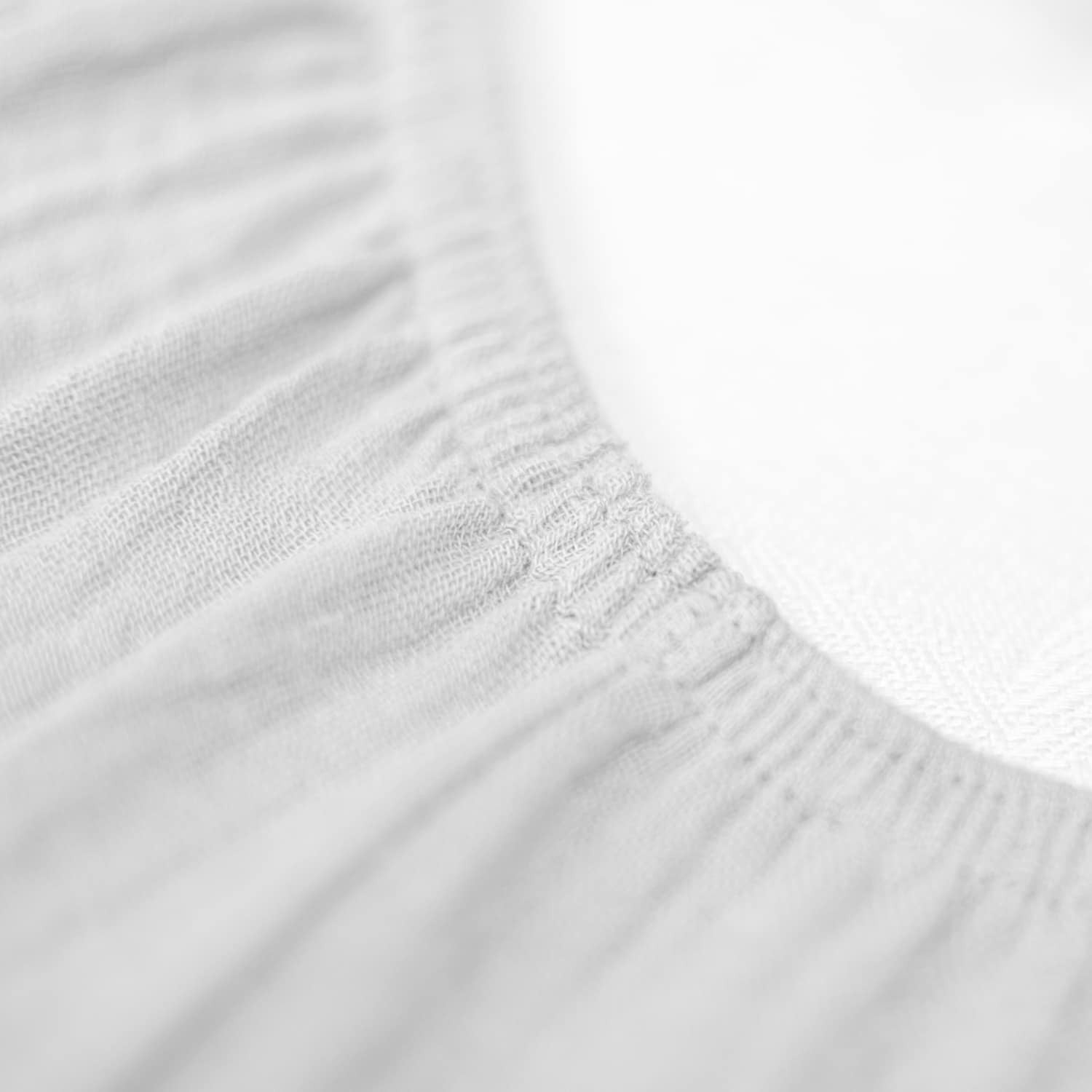 Drap housse uni en gaze de coton - 5