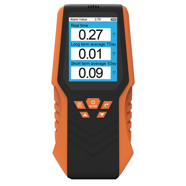 Le détecteur de radon mesure les niveaux de radon dans l'air de 0 à 270 ...