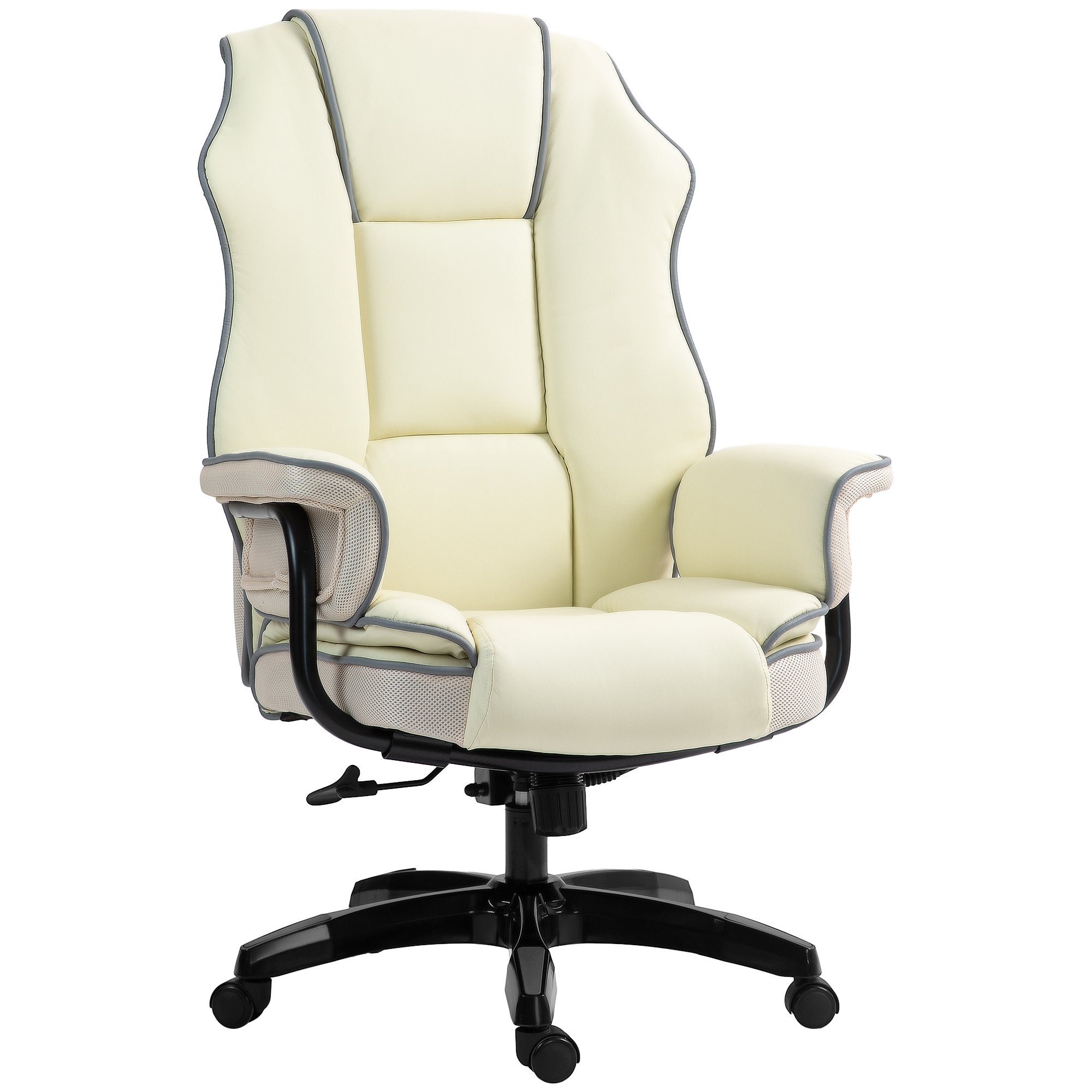 CYKOV Chaise de bureau ergonomique avec appuie-tête réglable et support