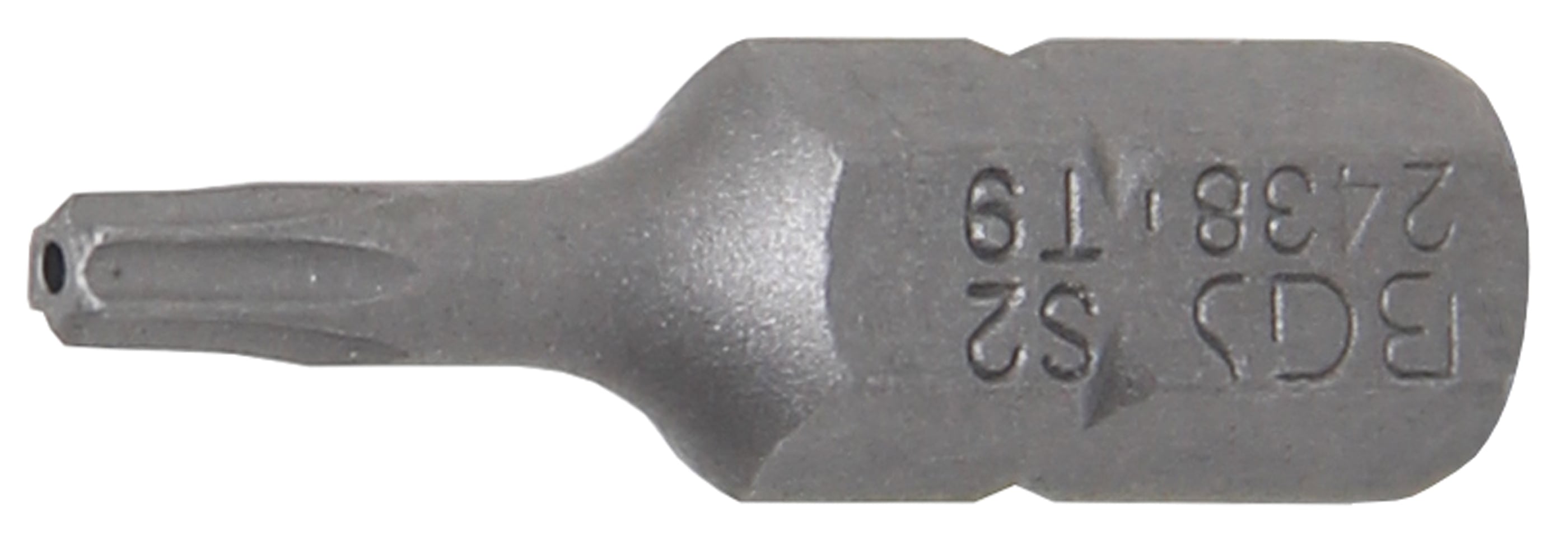 BGS Końcówka do bitów profil T (dla Torx) z otworem zewnętrzny sześciokąt 6,3 mm (1/4") T9 - 2438