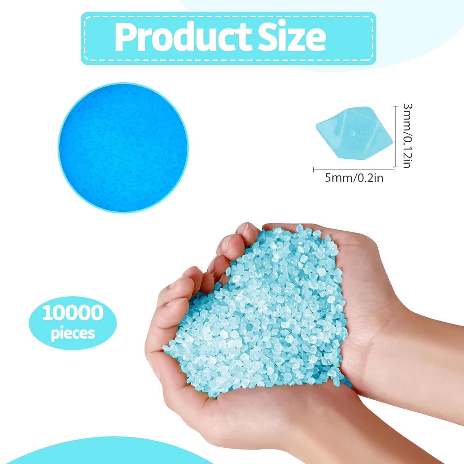 10 000 piezas piedras luminosas Piedras luminosas colores 3-5 Piedra decorativa para jardín Guijarros luminosos Piedras brillantes oscuridad Adoquines - 2