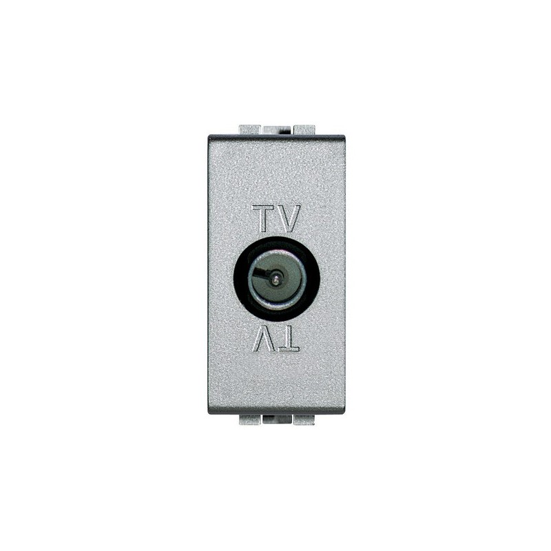 2 Prese TV Passante Maschio – Compatibili Con Bticino Living Light – Colore Bianco – Per Placche Modulari - 3