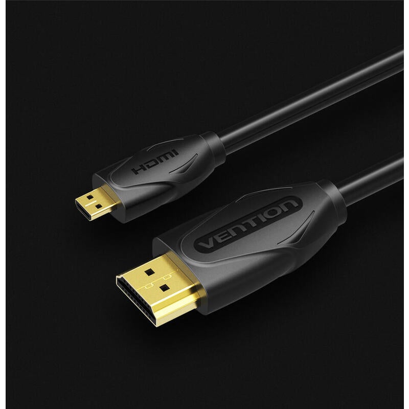 C�ble HDMI vention vaa-d03-b200 hdmi m�le mini hdmi m�le 2m noir - 2