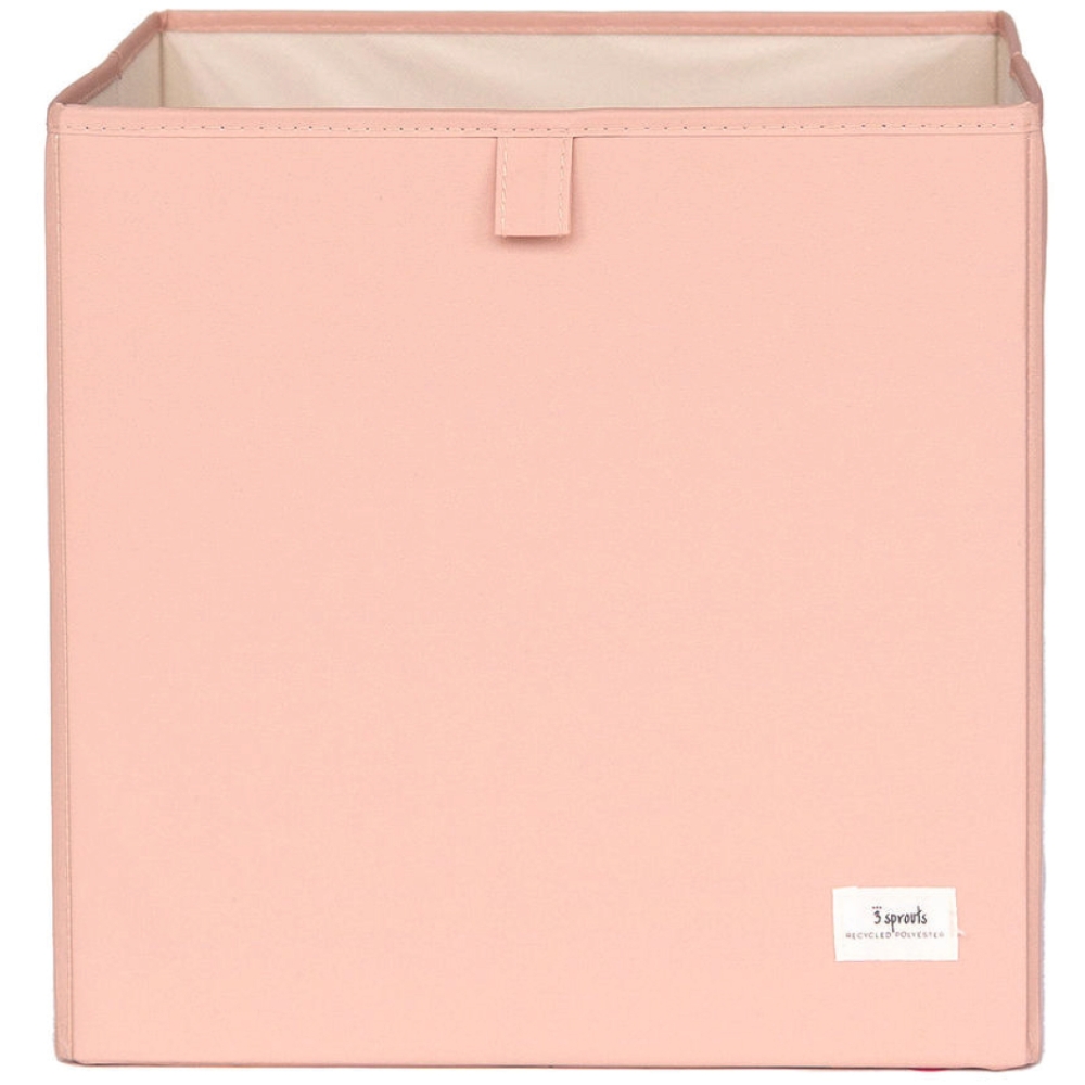 Cube de rangement en tissu recyclé Uni argile Leroy Merlin