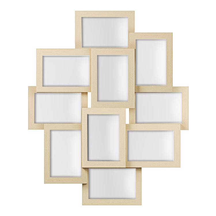 Songmics Collage De Marcos De Fotos, 10 Marcos Para Fotos De 10 X 15 Cm, Marcos De Fotos Para Pared, Marcos Múltiples, Natural, Regalo De Navidad Beige , Leroy Merlin
