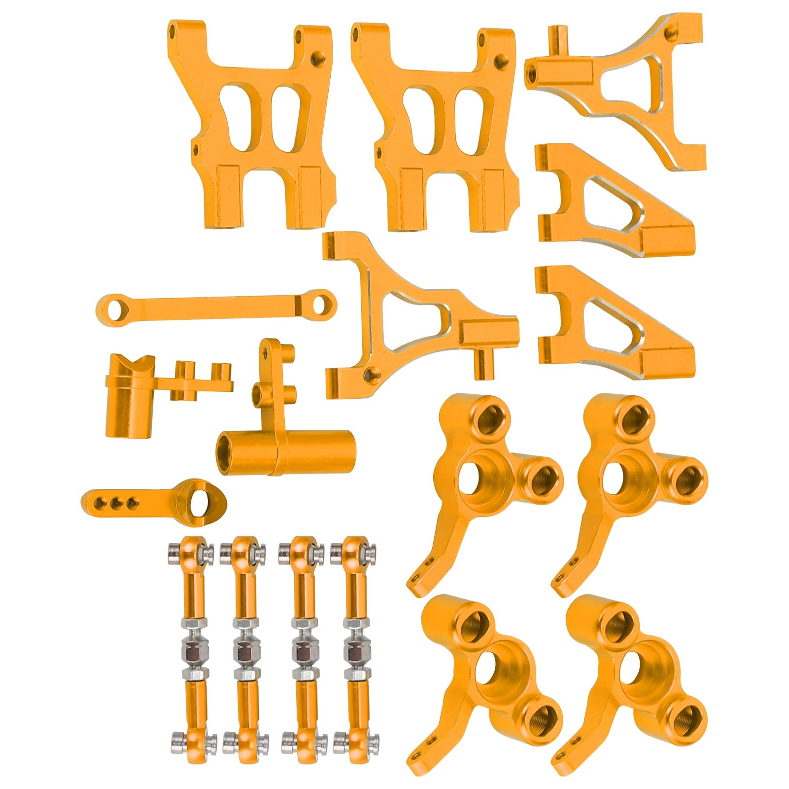 QUARKZMAN 4 Aste Giunzione In Alluminio Per Servocomando RC, Compatibili HSP 1/10 94123, Bianco, Regolabili