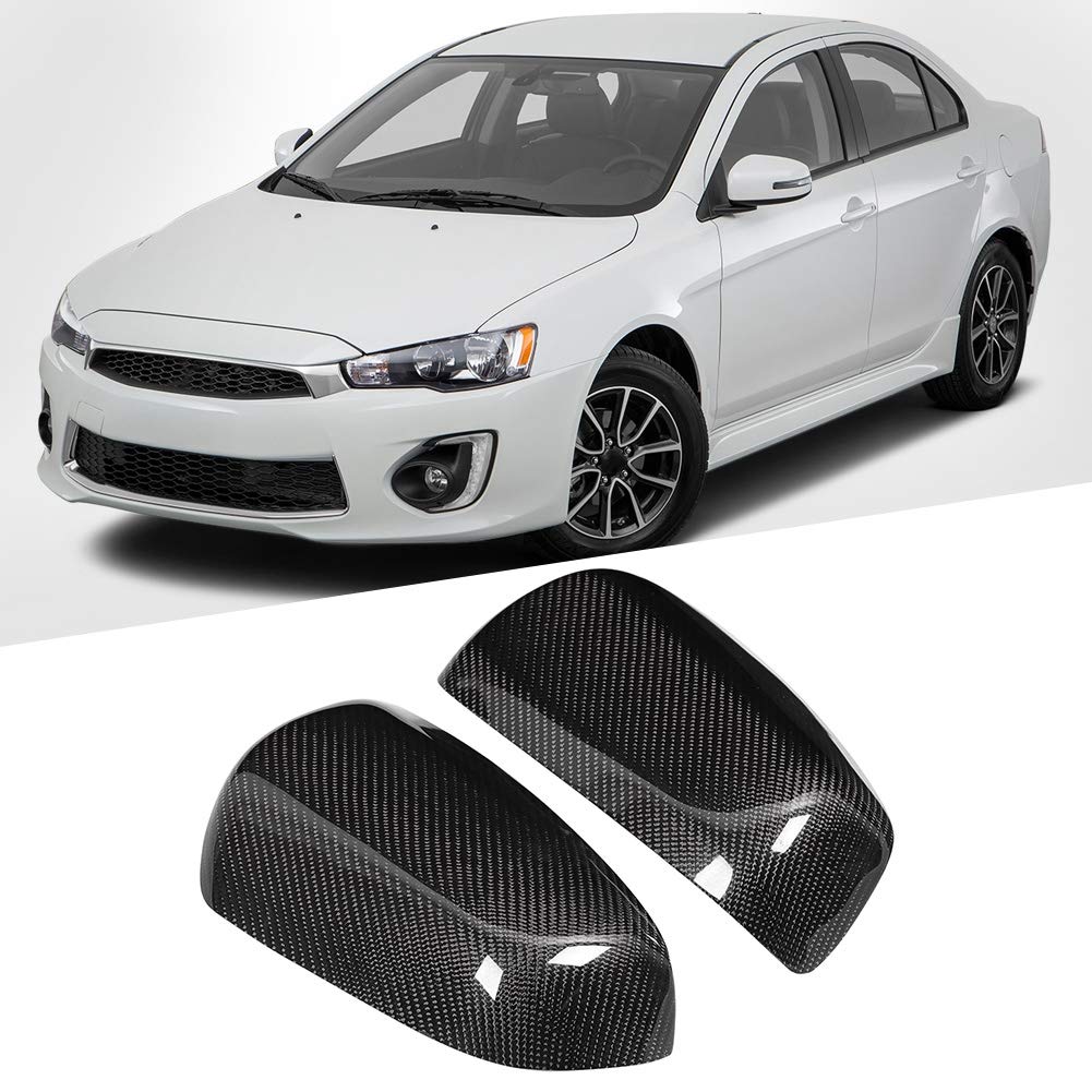 2 pezzi di rivestimento per specchietto retrovisore adatto per Mitsubishi Lancer EX EVO X 10 2009-2016 - 4