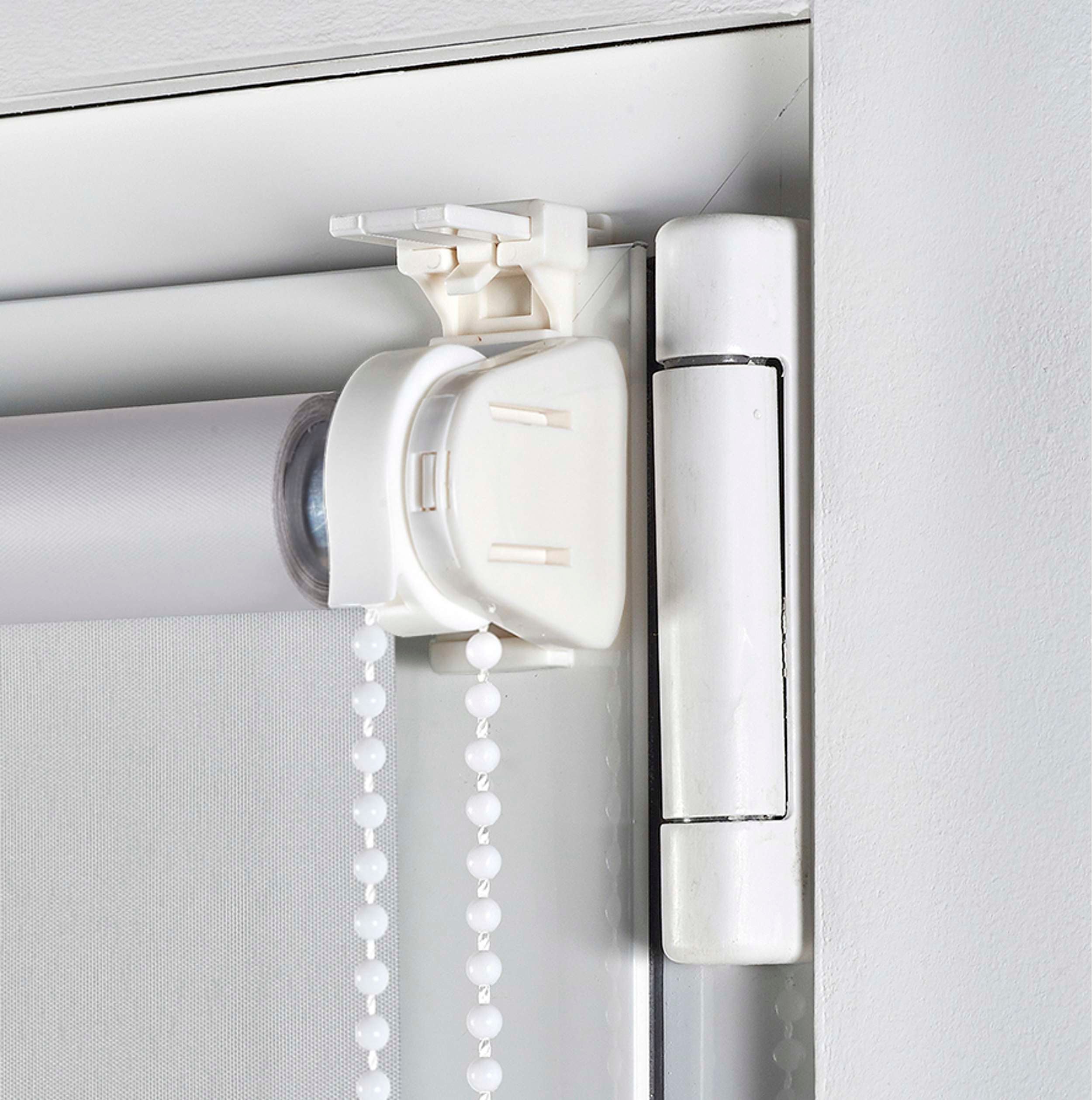 Estore de rolo blackout EasyFix, persiana de enrolar de instalação sem furar cinza 120x180 cm - 4